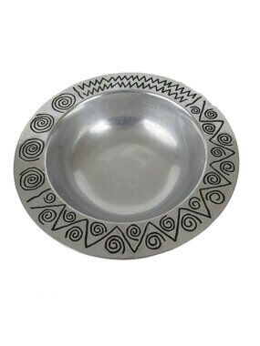 Wilton Armetale Reggae 10.5 " Round Vegetable Serving Bowl Pewter Look